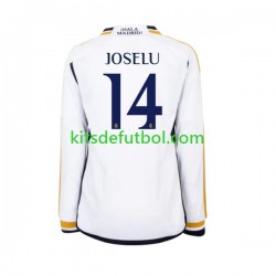 Real Madrid JOSELU 14 Hombre Camiseta de local 2023-2024 Manga Larga