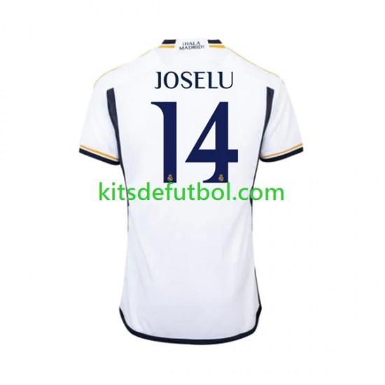 Real Madrid JOSELU 14 Hombre Camiseta de local 2023-2024 Manga Corta