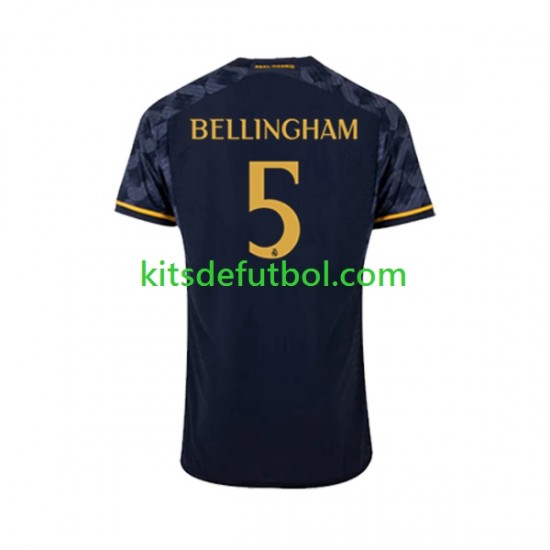Real Madrid Jude Bellingham 5 Hombre Camiseta de visitante 2023-2024 Manga Corta