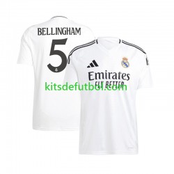 Real Madrid Jude Bellingham 5 Hombre Camiseta de local 2024-2025 Manga Corta