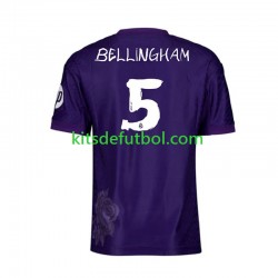 Real Madrid Jude Bellingham 5 Y-3 Hombre Camiseta Púrpura Cuarta 2023-2024 Manga Corta