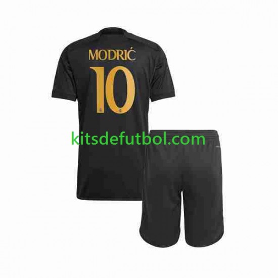 Equipación completa Niño Real Madrid Luka Modric 10 Camiseta alternativa 2023-2024 Manga Corta