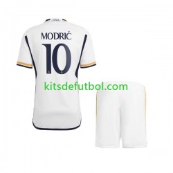 Equipación completa Niño Real Madrid Modric 10 Camiseta de local 2023-2024 Manga Corta