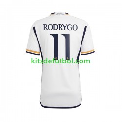 Real Madrid Rodrygo Goes 11 Hombre Camiseta de local 2023-2024 Manga Corta