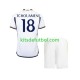 Equipación completa Niño Real Madrid TCHOUAMENI 18 Camiseta de local 2023-2024 Manga Corta