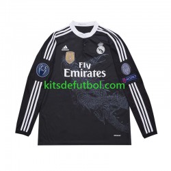 Real Madrid Retro 2014 Hombre Camiseta alternativa Manga Larga