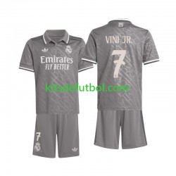 Equipación completa Niño Real Madrid Vini JR. 7 Camiseta alternativa 2024-2025 Manga Corta