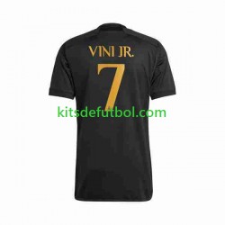 Real Madrid Vini Jr 7 Hombre Camiseta alternativa 2023-2024 Manga Corta
