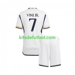 Equipación completa Niño Real Madrid Vinicius Junior 7 Camiseta de local 2023-2024 Manga Corta