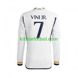 Real Madrid Vinicius Junior 7 Hombre Camiseta de local 2023-2024 Manga Larga