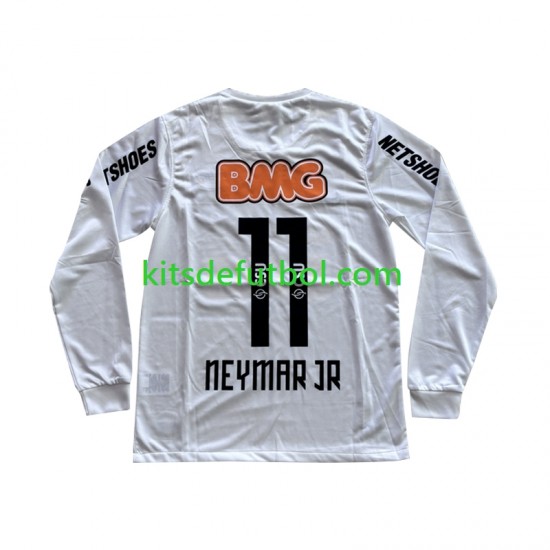 Santos FC Neymar JR 11 Retro 2011-2012 Hombre Camiseta de local Manga Larga