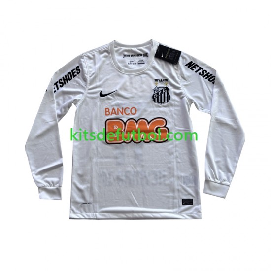 Santos FC Neymar JR 11 Retro 2011-2012 Hombre Camiseta de local Manga Larga