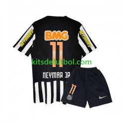 Equipación completa Niño Santos Neymar JR 11 Retro 2011-2012 Camiseta de visitante Manga Corta