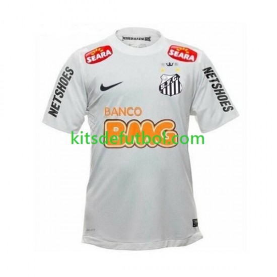 Santos Neymar JR 11 Retro 2011-2012 Hombre Camiseta de local Manga Corta