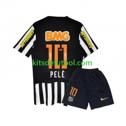 Equipación completa Niño Santos PELE 10 Retro 2011-2012 Camiseta de visitante Manga Corta