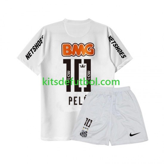 Equipación completa Niño Santos PELE 10 Retro 2011-2012 Camiseta de local Manga Corta