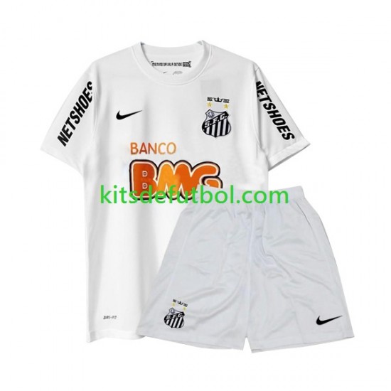 Equipación completa Niño Santos Retro 2011-2012 Camiseta de local Manga Corta