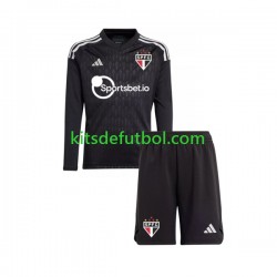 Equipación completa Niño Sao Paulo Portero FC Camiseta de local 2023-2024 Manga Larga