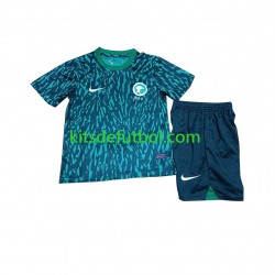 Equipación completa Niño Arabia Saudita World Cup 2022 Camiseta de visitante Manga Corta