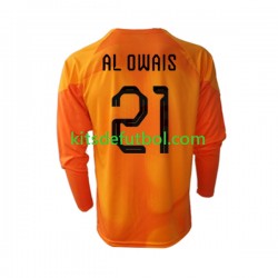 Arabia Saudita Portero Mohammed Al-Owais 21 World Cup 2022 Hombre Camiseta de visitante Manga Larga