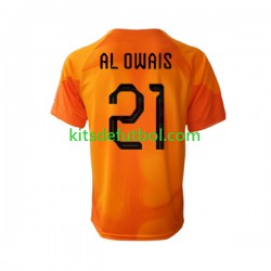 Arabia Saudita Portero Mohammed Al-Owais 21 World Cup 2022 Hombre Camiseta de visitante Manga Corta