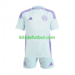Equipación completa Niño Escocia Euro 2024 Camiseta de visitante Manga Corta