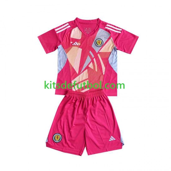 Equipación completa Niño Escocia Portero Euro 2024 Camiseta alternativa Manga Corta