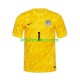Eslovenia Portero Jan Oblak 1 Euro 2024 Hombre Camiseta Amarillo de local Manga Corta