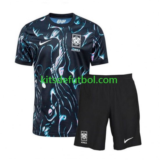 Equipación completa Niño Corea Del Sur 2024 Camiseta de visitante Manga Corta