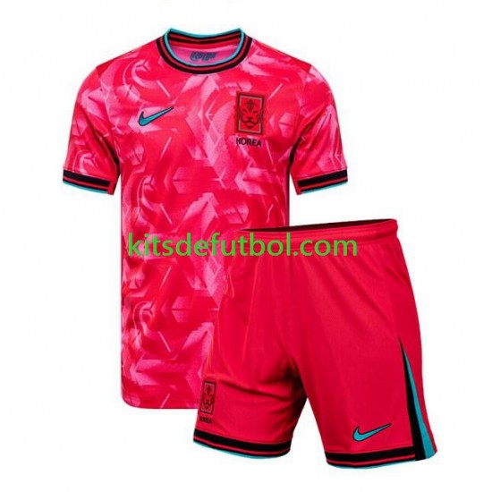 Equipación completa Niño Corea Del Sur 2024 Camiseta de local Manga Corta