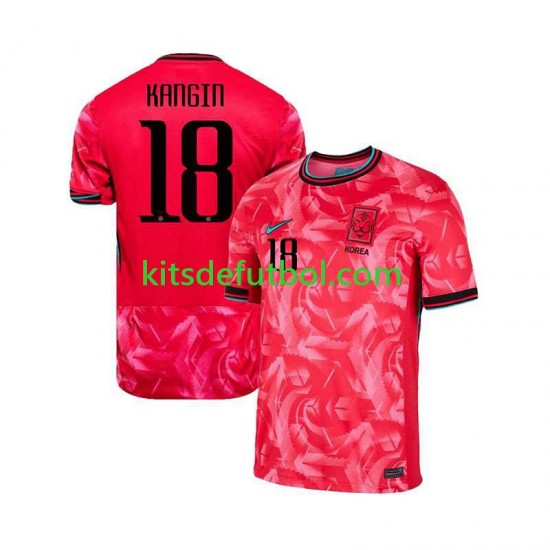 Corea Del Sur KANGIN 18 2024 Hombre Camiseta de local Manga Corta