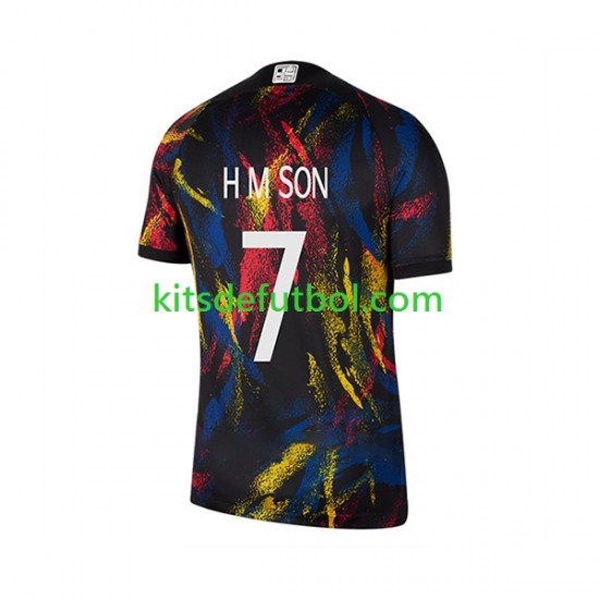 Corea Del Sur Son Heung-min 7 World Cup 2022 Hombre Camiseta de visitante Manga Corta