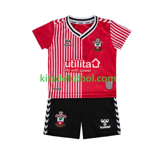 Equipación completa Niño Southampton Camiseta de local 2023-2024 Manga Corta