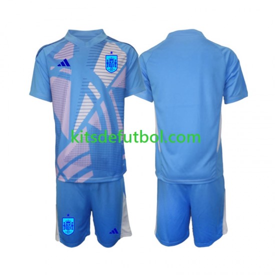 Equipación completa Niño España Portero Euro 2024 Camiseta de local Manga Corta