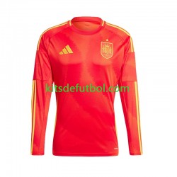 España Euro 2024 Hombre Camiseta de local Manga Larga