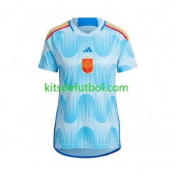 España World Cup 2022 Mujer Camiseta de visitante Manga Corta