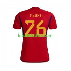 España PEDRI 26 World Cup 2022 Hombre Camiseta de local Manga Corta