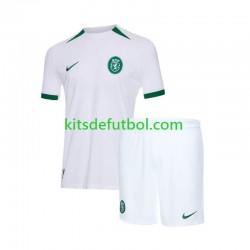 Equipación completa Niño Sporting CP Camiseta de visitante 2024-2025 Manga Corta