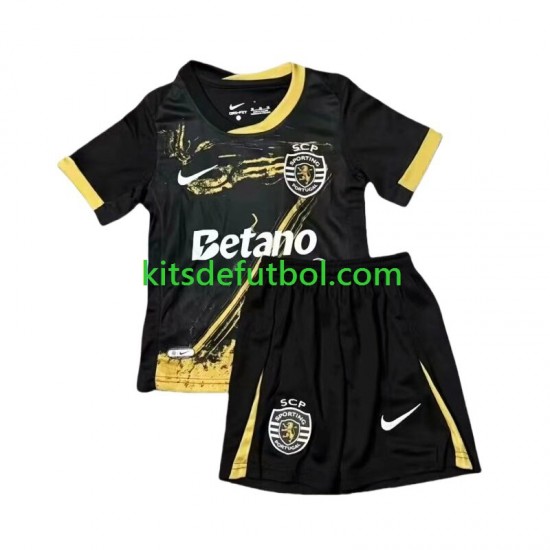 Equipación completa Niño Sporting CP Camiseta Cuarta 2024-2025 Manga Corta