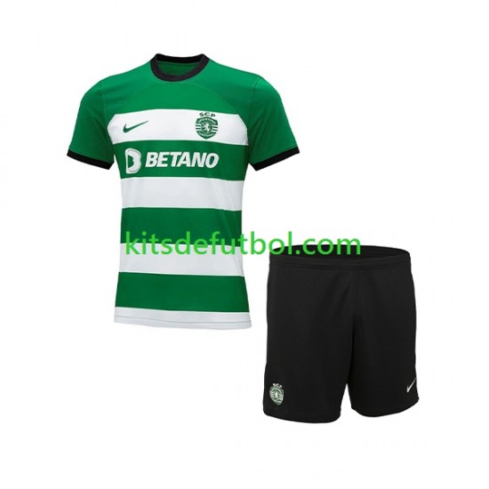Equipación completa Niño Sporting CP Camiseta de local 2023-2024 Manga Corta