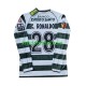 Sporting CP Cristiano Ronaldo 28 Retro 2001 2003 Hombre Camiseta de local Manga Larga