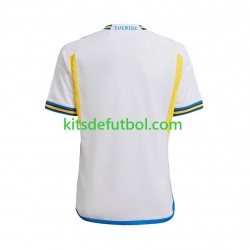 Suecia Hombre Camiseta de visitante 2022-2023 Manga Corta