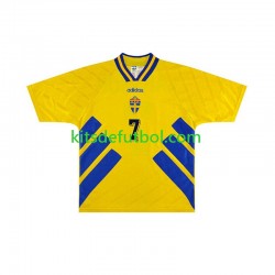 Suecia Henrik Larsson 7 Retro 1994 Hombre Camiseta de local Manga Corta