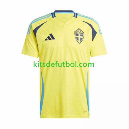 Suecia 2024 Hombre Camiseta de local Manga Corta