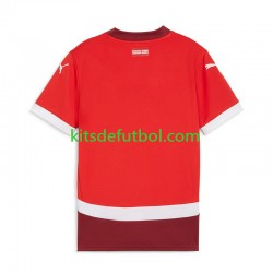 Suiza Euro 2024 Hombre Camiseta Rojo de local Manga Corta