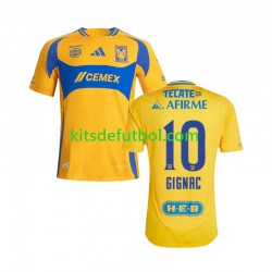 Tigres UANL Gignac 10 Hombre Camiseta de local 2024-2025 Manga Corta