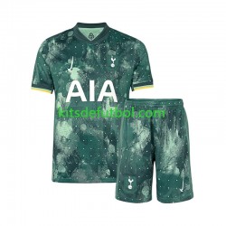 Equipación completa Niño Tottenham Hotspur Camiseta alternativa 2024-2025 Manga Corta