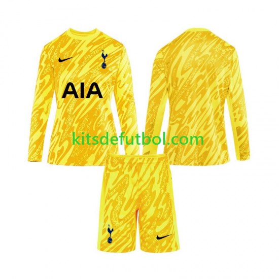 Equipación completa Niño Tottenham Hotspur Portero Camiseta de local 2024-2025 Manga Larga