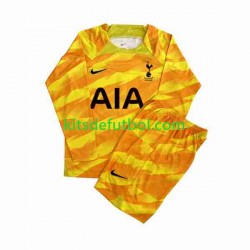 Equipación completa Niño Tottenham Hotspur Portero Camiseta Naranja de visitante 2023-2024 Manga Larga