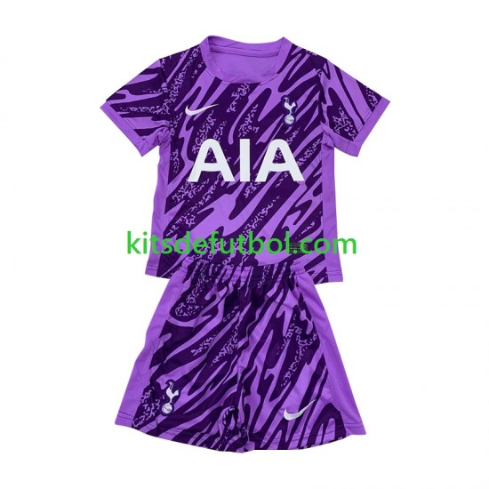 Equipación completa Niño Tottenham Hotspur Portero Camiseta alternativa 2024-2025 Manga Corta